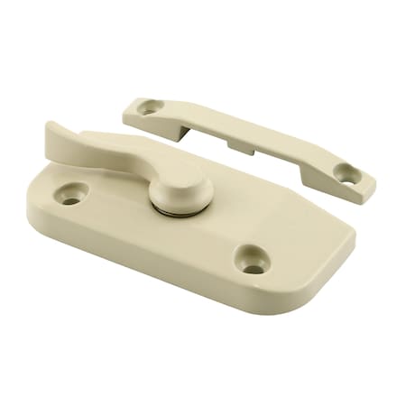 Prime-Line Window Sash Lock 1-7/8 H/C w/ Keeper 2-1/16 H/C Diecast Beige w/Screws (Single Pack) F 2916